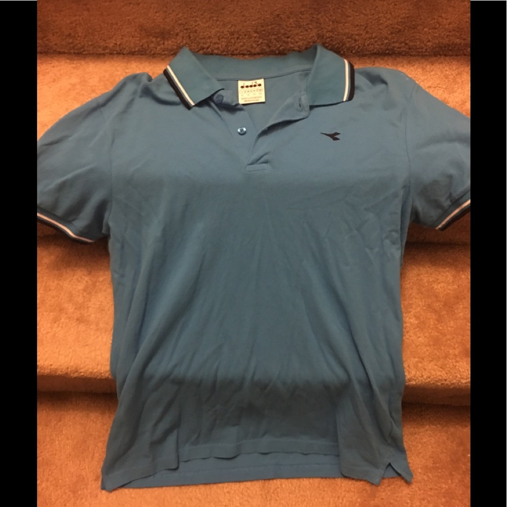 Diadora polo. Blue. Large